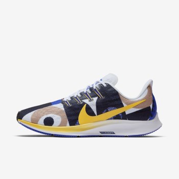 Nike Air Zoom Pegasus 36 A.I.R. Cody Hudson - Férfi Futócipő - Királykék/Fehér/Obszidián/Sárga